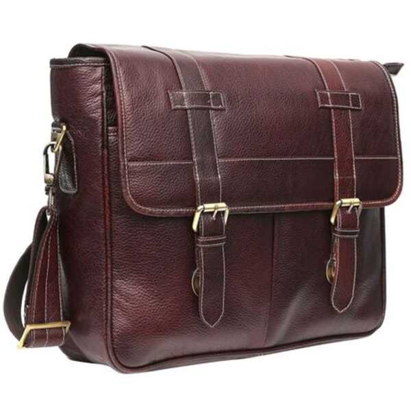 WildHorn Leather Brown Laptop Messenger